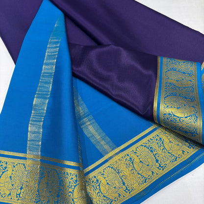 Plain Mysore Silk Sarees 120 gsm