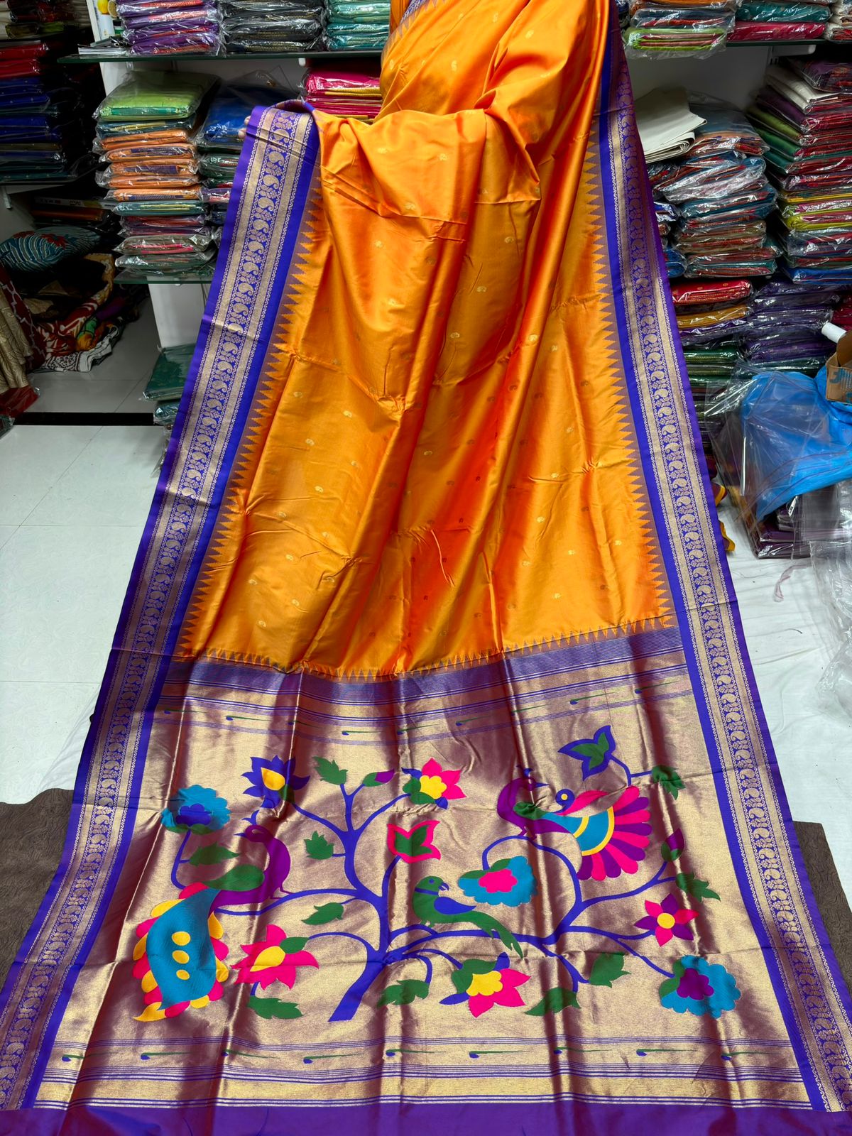 Kadiyal Paithani Silk Sarees