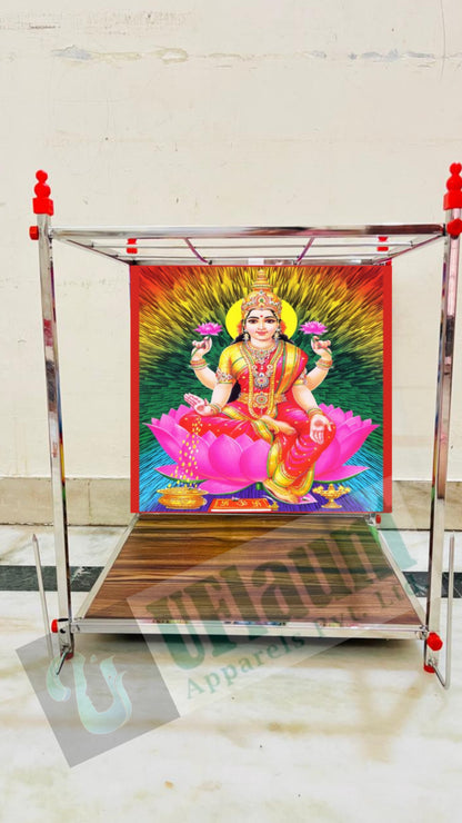 Foldable Pooja Mandapam Stainless Steel