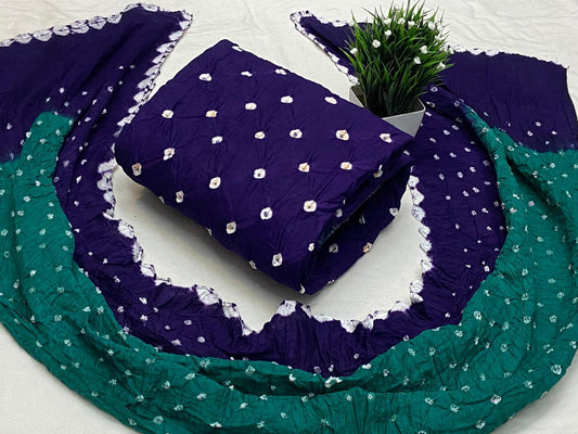 Bandhani Cotton Dress Material