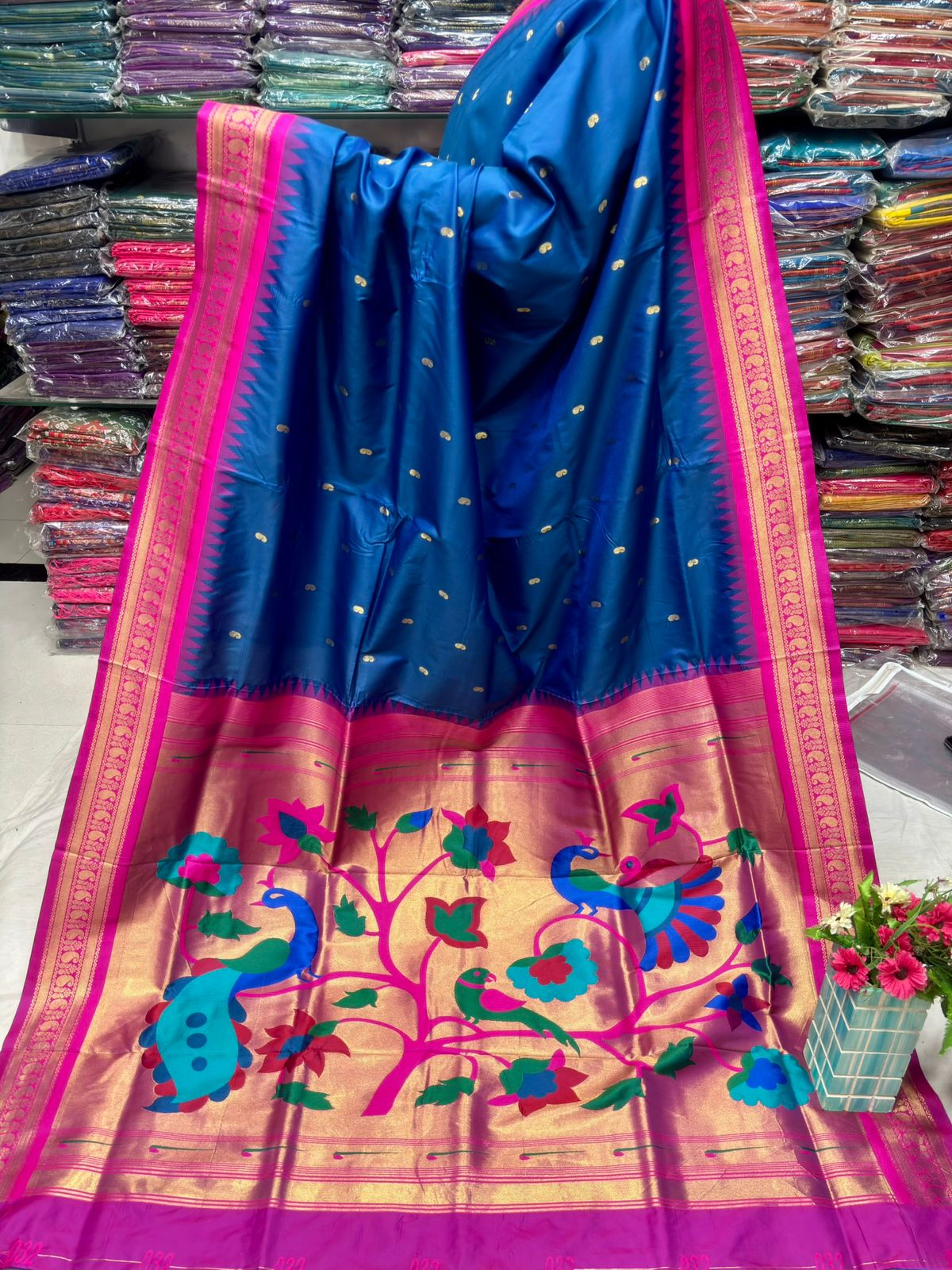 Kadiyal Paithani Silk Sarees