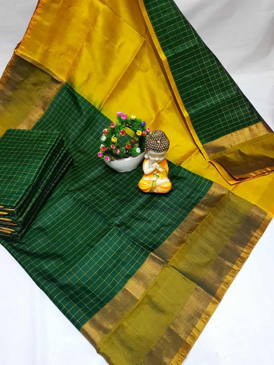 Uppada Mahanati checks sarees