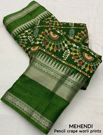 Cotton Crepe Sarees