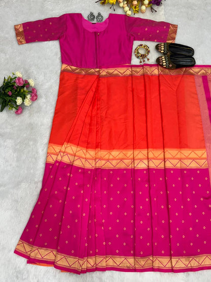 Readymade Sarees Zip Gown Model