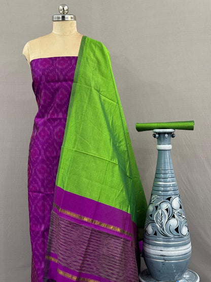 Ikkat Soft Silk Dress Materials