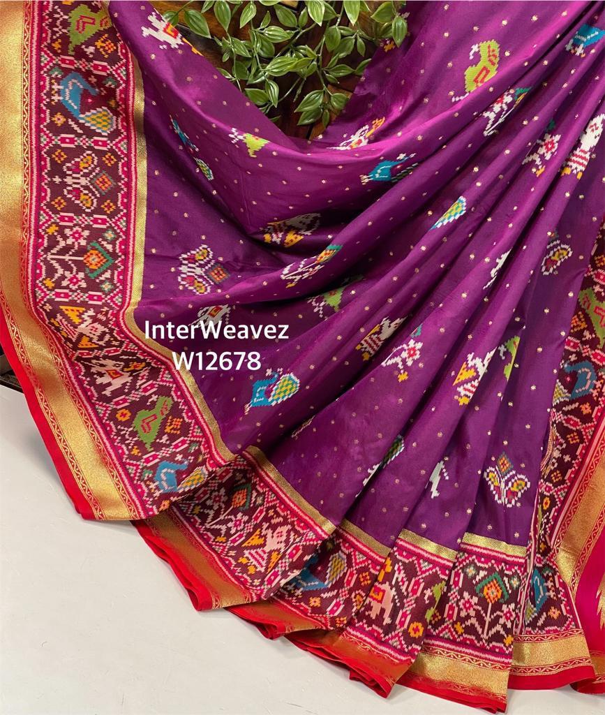 Banarasi Kathan Ikkat Style saree