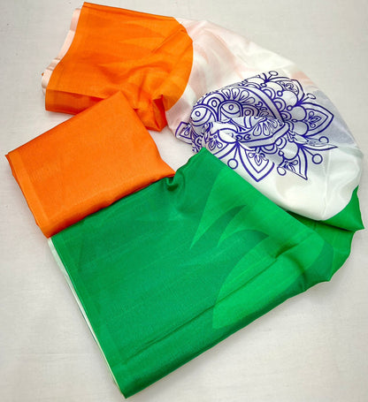 Tiranga Semi Silk Saree
