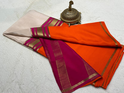 KSIC 3D Pattern Pure Mysore Silk Sarees