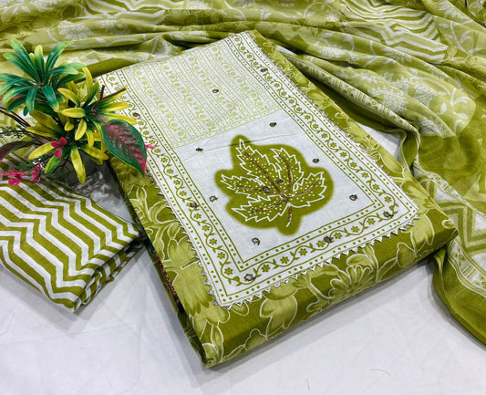 Gota Patti Pure Cotton Dressmaterials