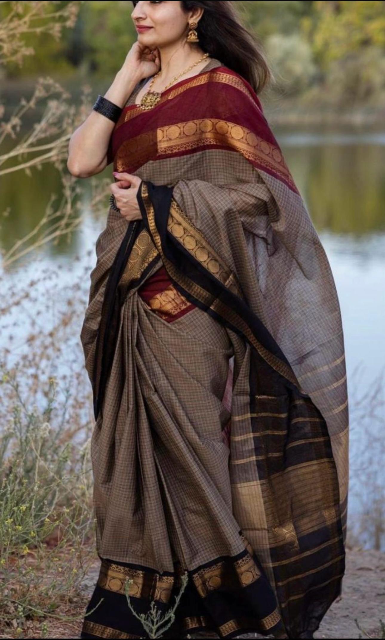 Kanchi Fancy Cotton Sarees