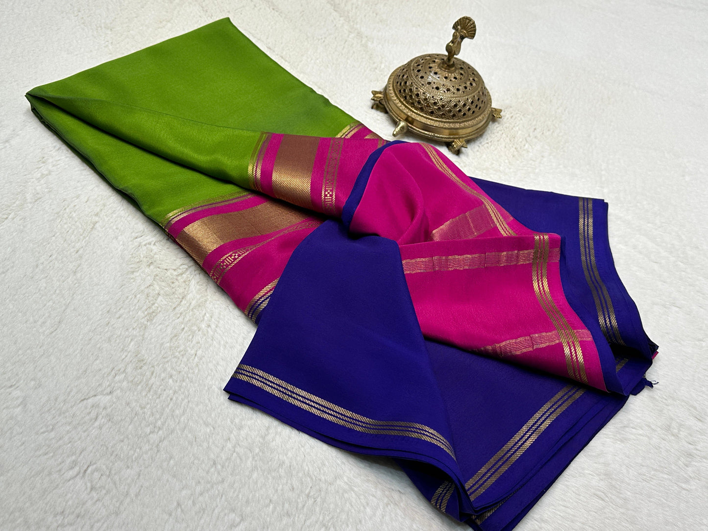KSIC 3D Pattern Pure Mysore Silk Sarees