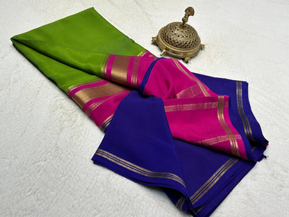 KSIC 3D Pattern Pure Mysore Silk Sarees