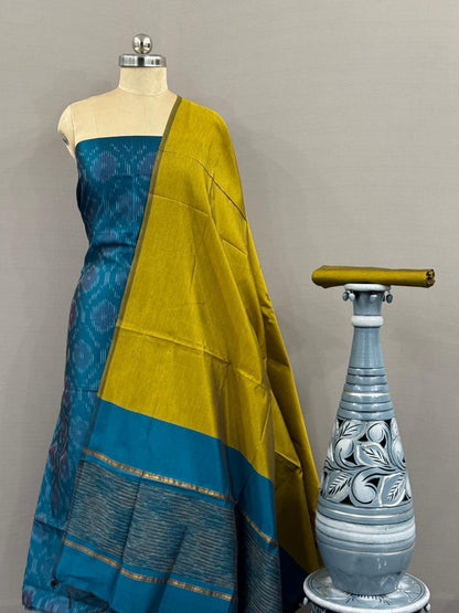 Ikkat Soft Silk Dress Materials
