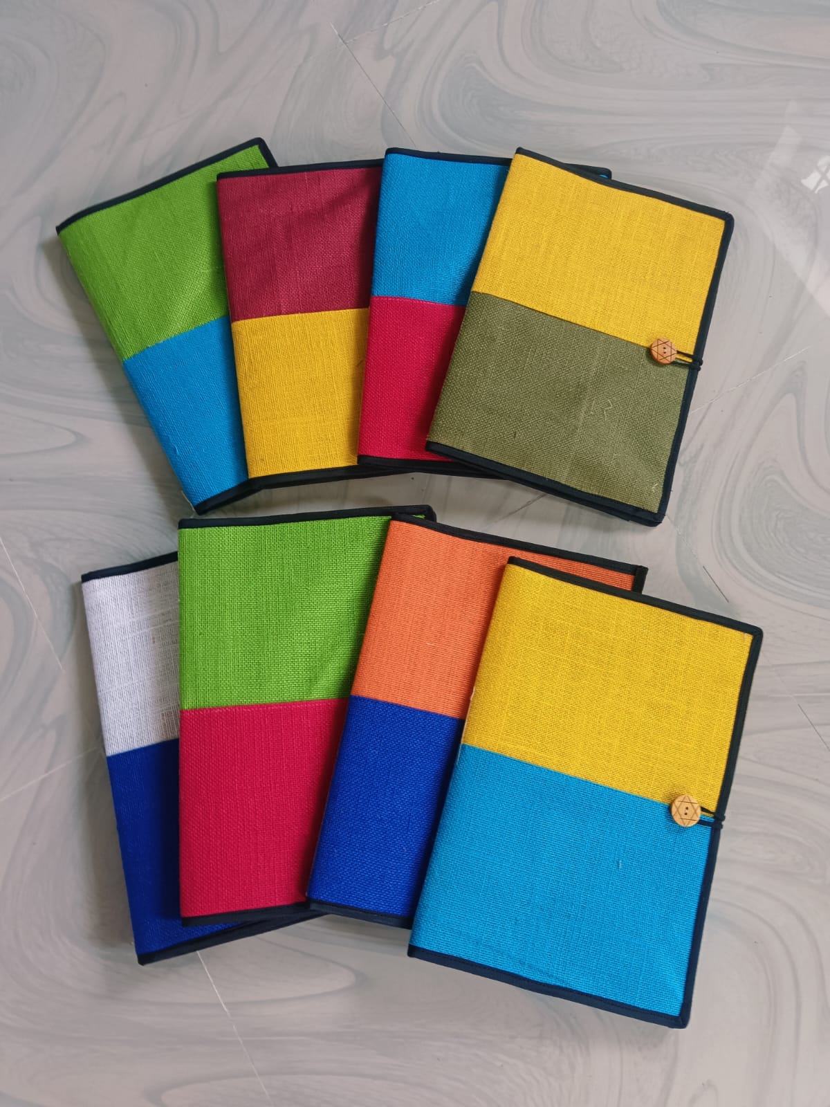 Jute File Folders Set of 8
