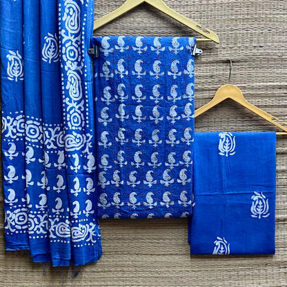 Batik cotton dress material