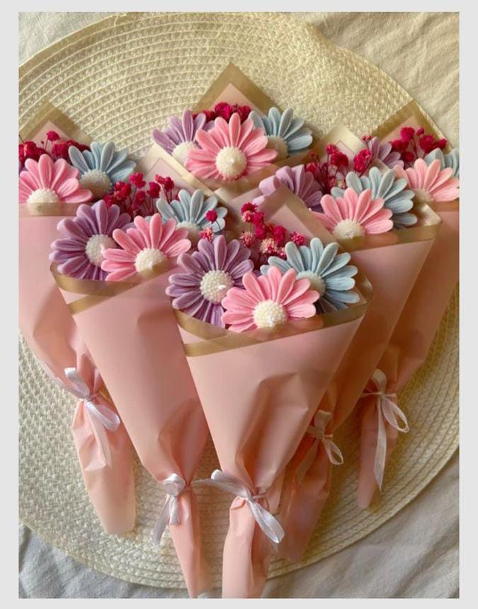 Scented Flower Bouquet Candles