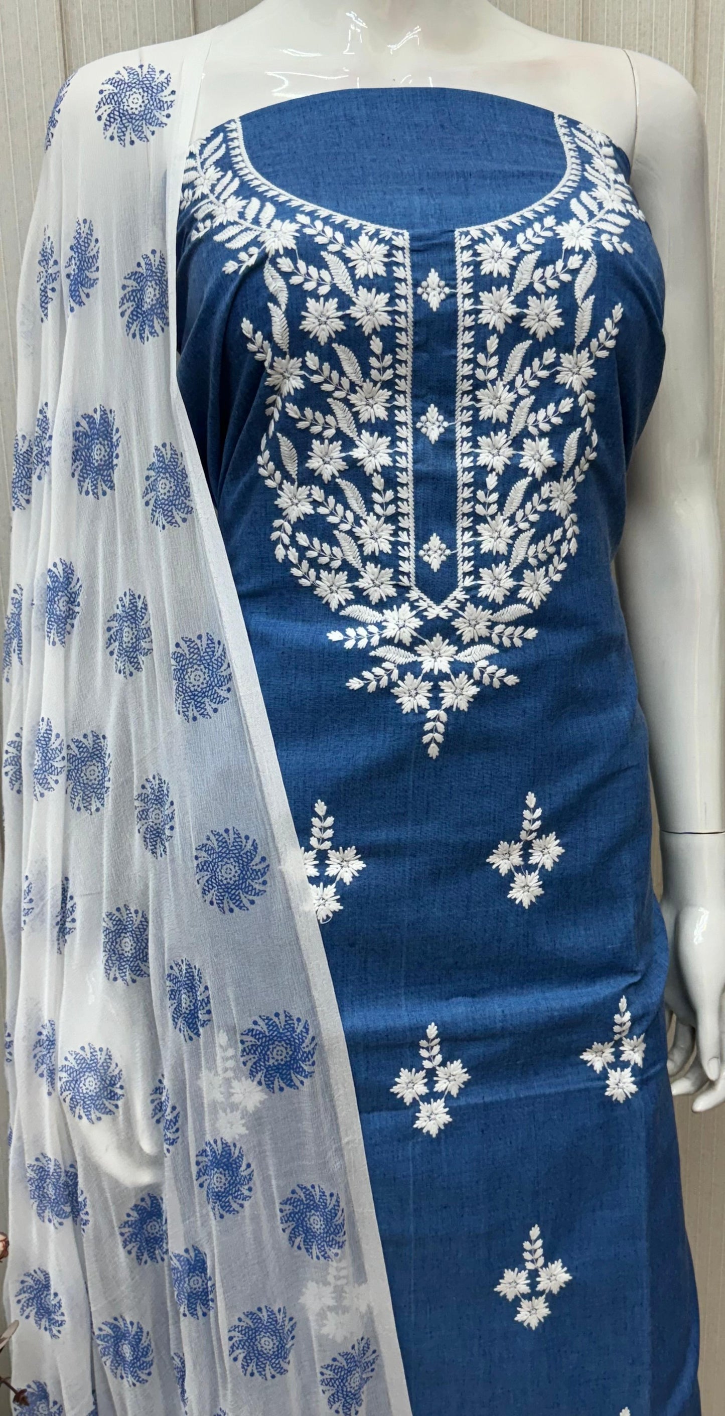 Denim cotton dress material