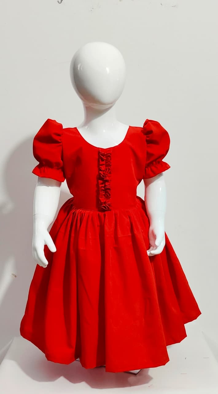 Christmas Kids Crepe Frocks