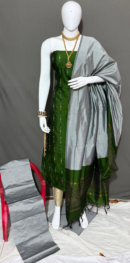 Ikkat Soft Silk Dress Materials