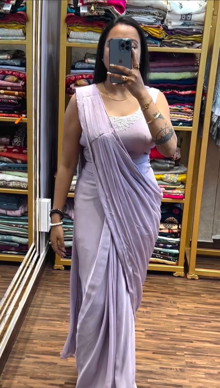 Readymade Saree Georgette