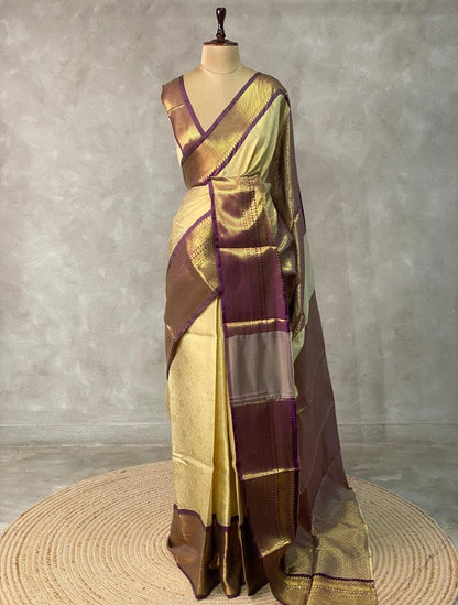 Banarasi Kanjivaram Zari Tanchui Saree