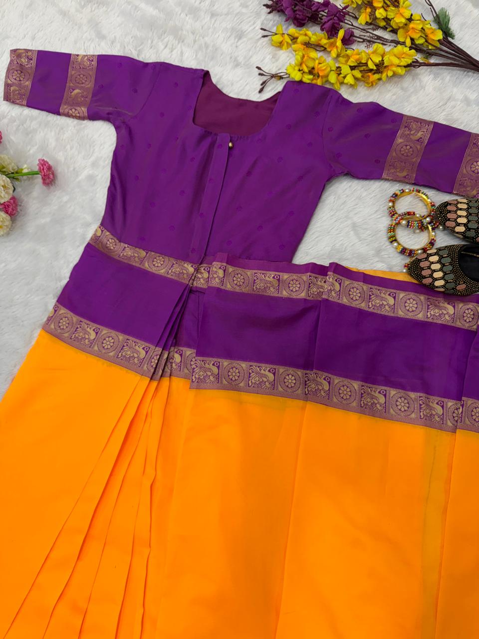 Readymade Sarees Zip Gown Model