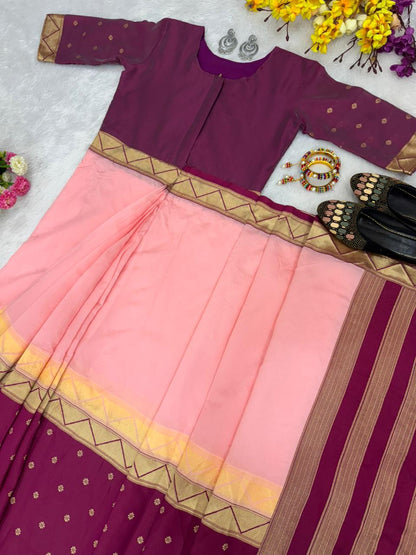 Readymade Sarees Zip Gown Model