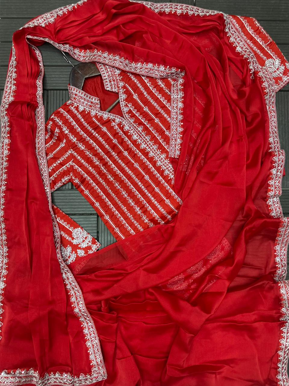 Readymade Saree Georgette