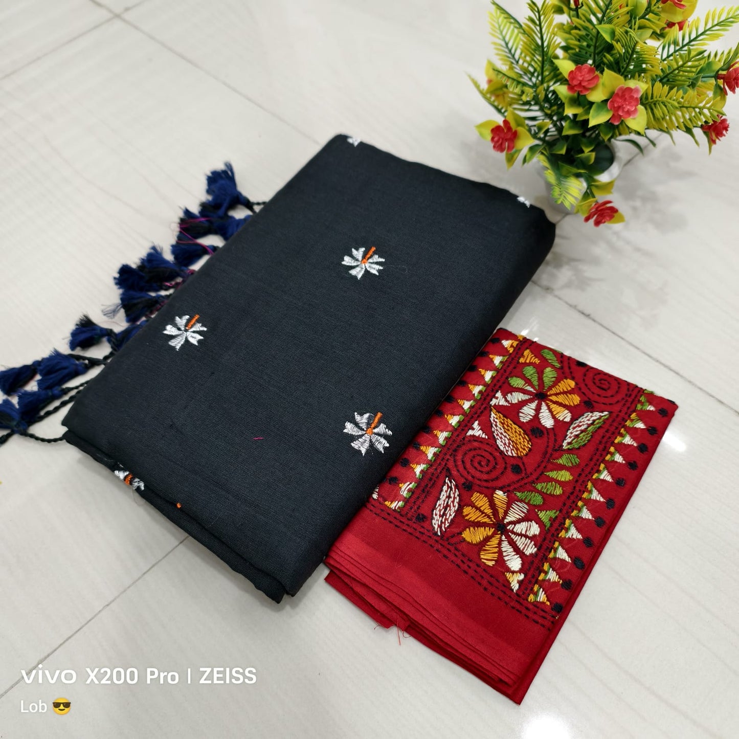 Khadi Cotton Shiuli Sarees