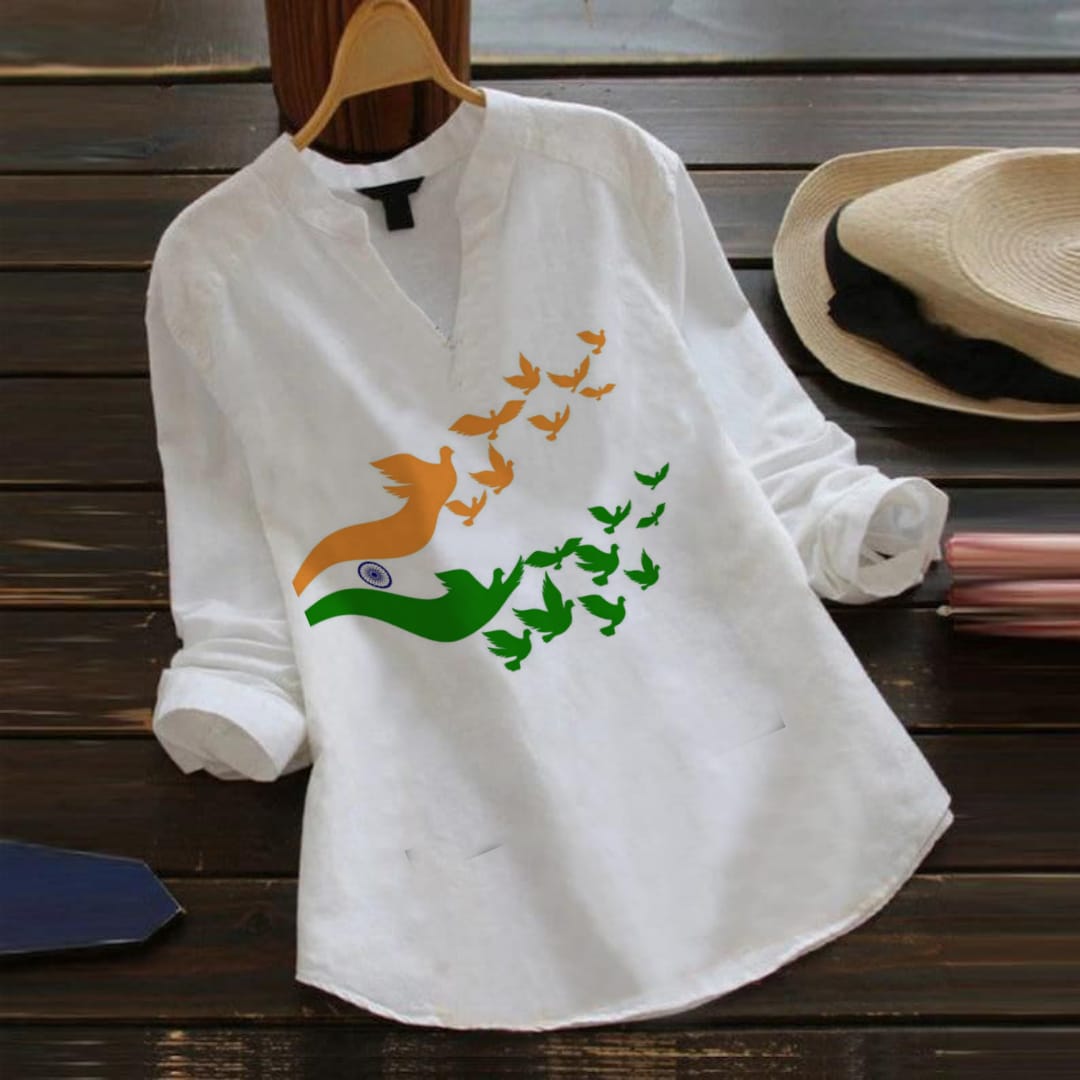 Tricolour Kurti Tops