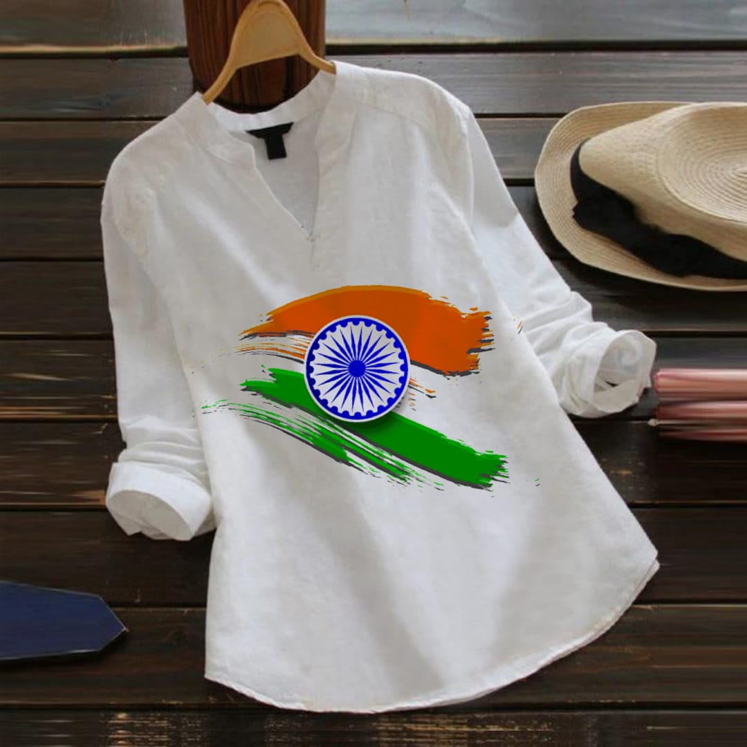 Tricolour Kurti Tops