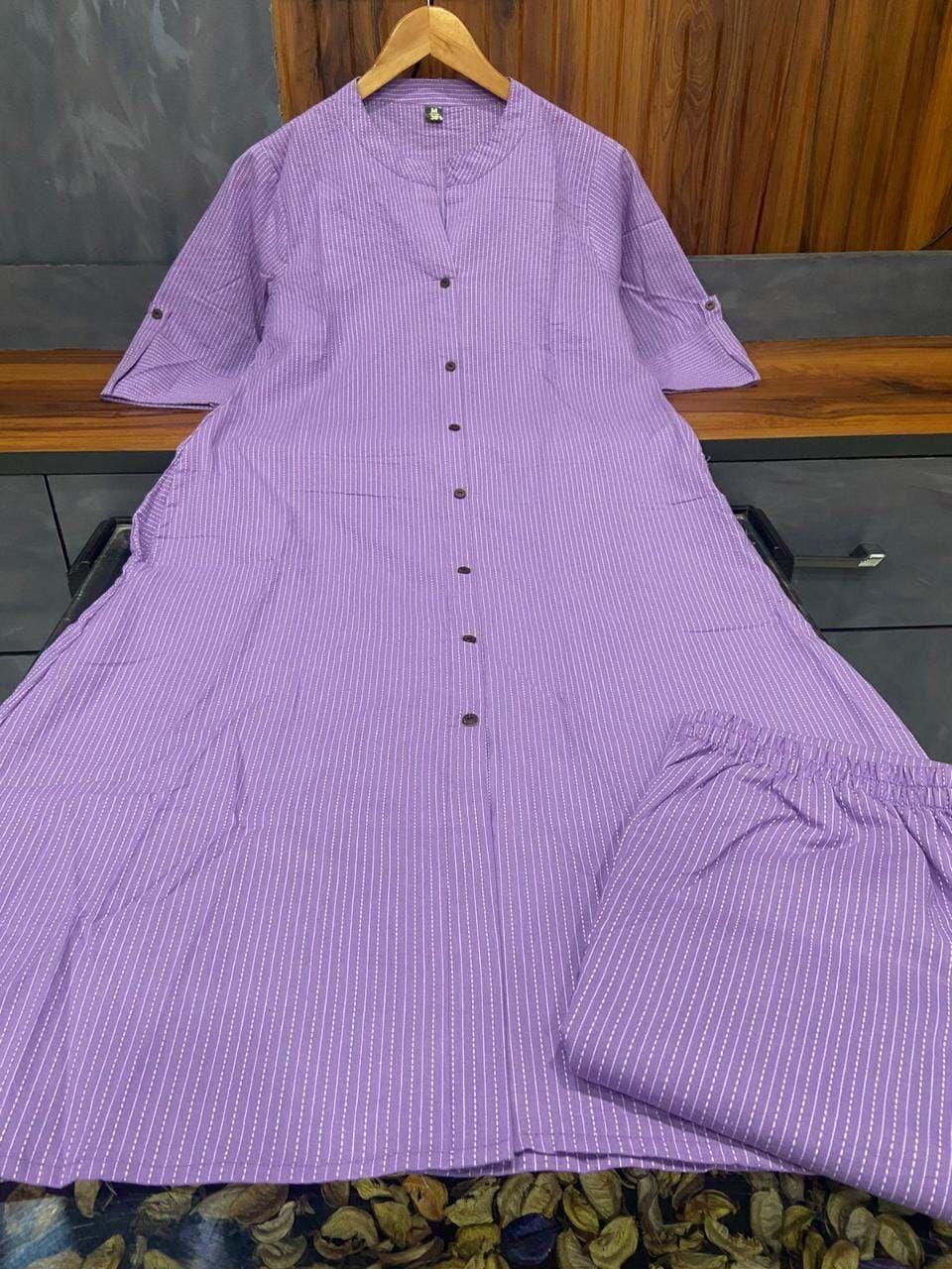 Cotton Slub Kurti Pant