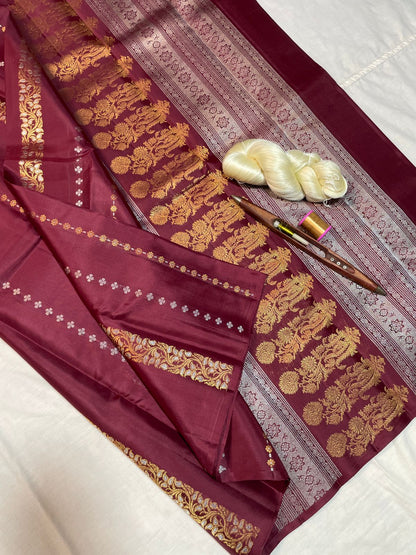 Trendy Borderless Kanchi Silk Sarees