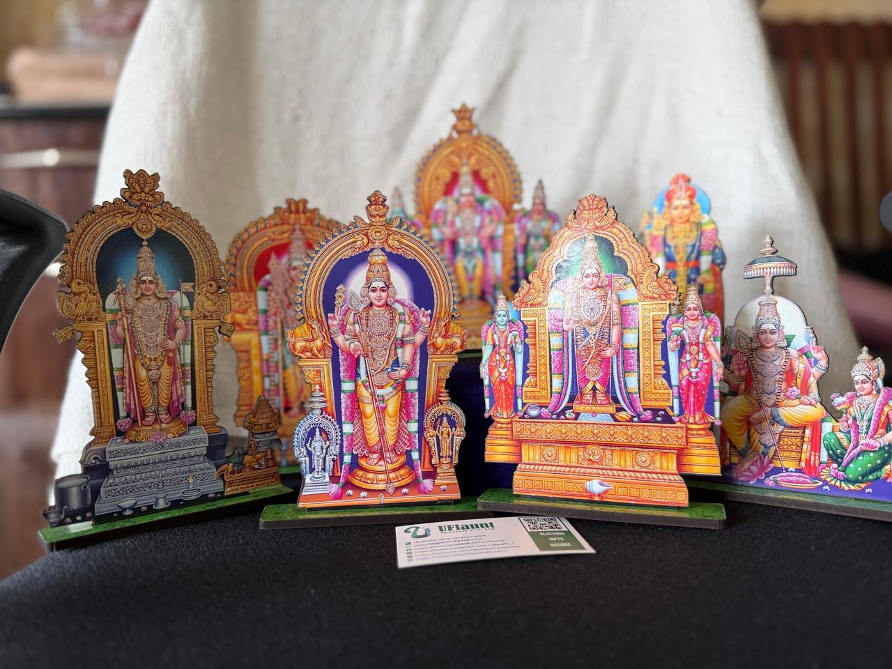 Lord Murugan Arupadai Veedu Cutouts