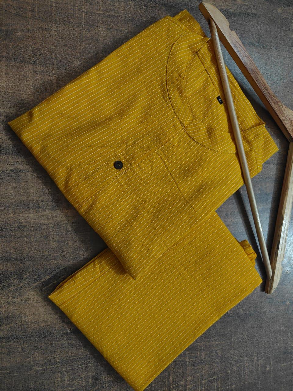 Cotton Slub Kurti Pant