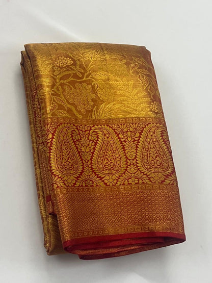 Golden Kanchi Bridal Silk Sarees