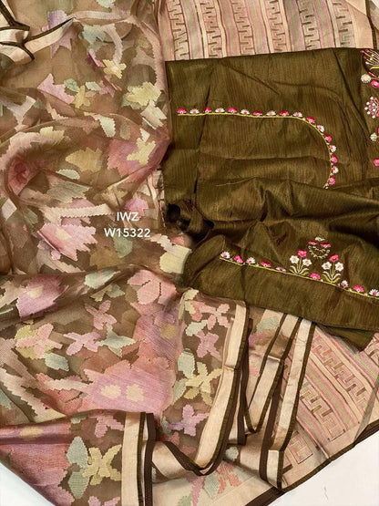 Softy Brasso Tissue Sarees