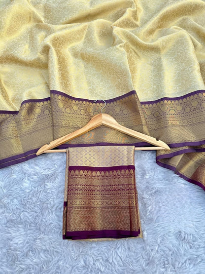 Banarasi Kanjivaram Zari Tanchui Saree