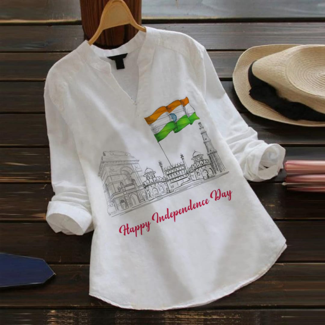 Tricolour Kurti Tops