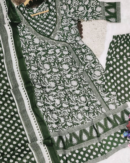 Rayon Embroidery Anarkali Kurti Sets