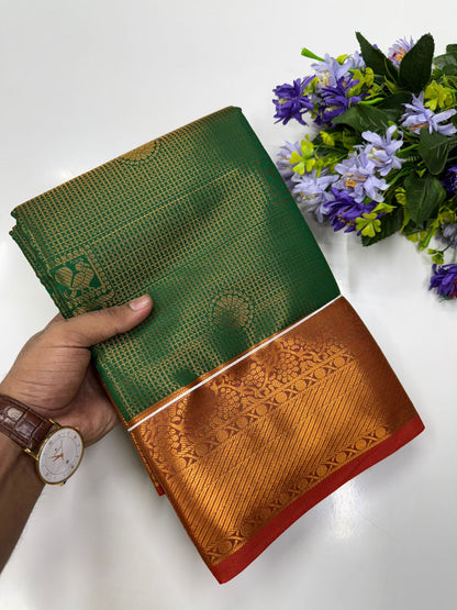 Semi Silk Embossed Sarees