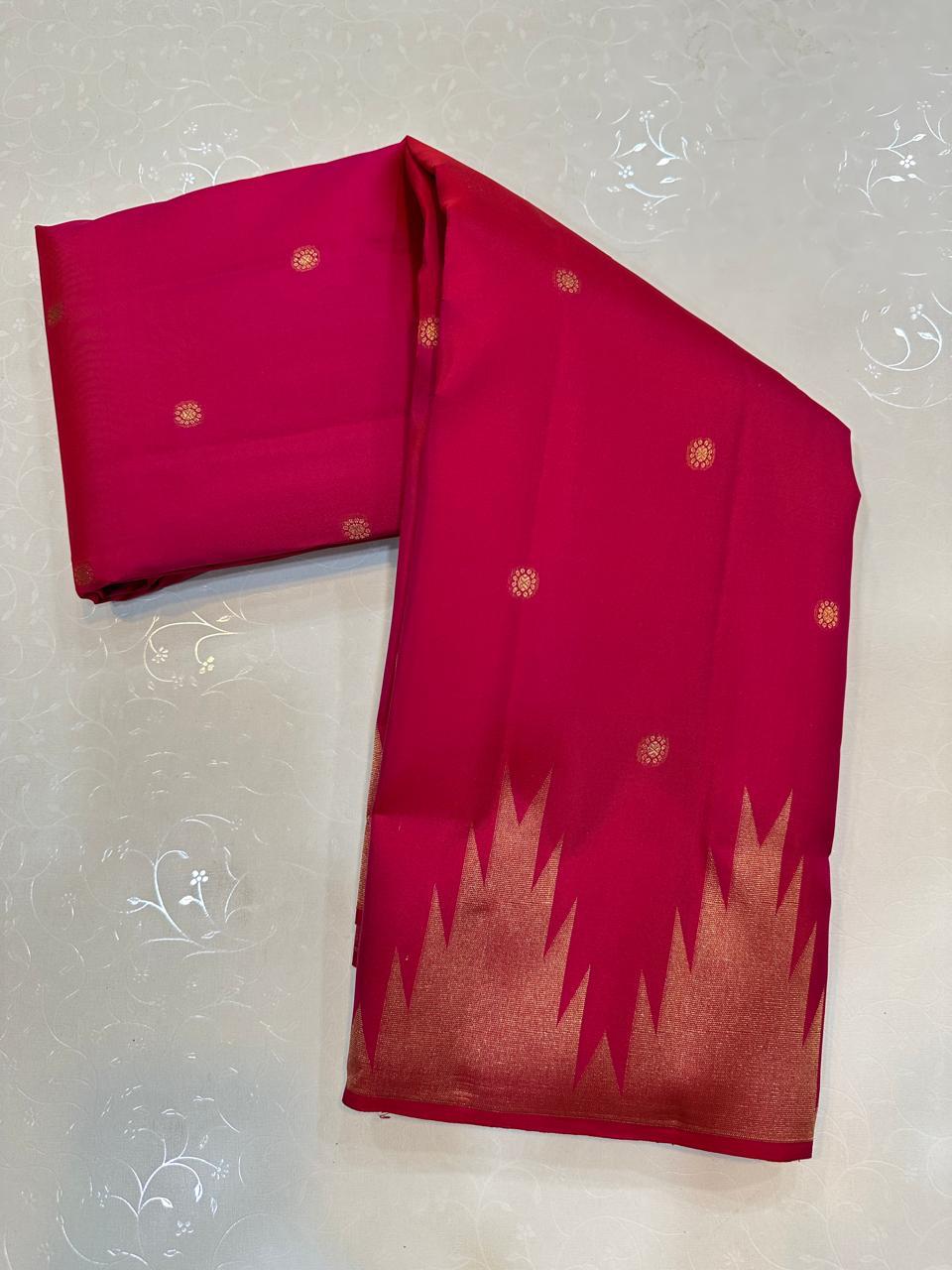 Temple Border Kanchi silk sarees