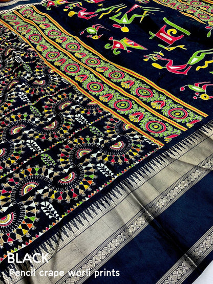 Cotton Crepe Sarees