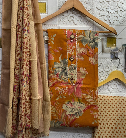 Gota Patti Pure Cotton Dressmaterials