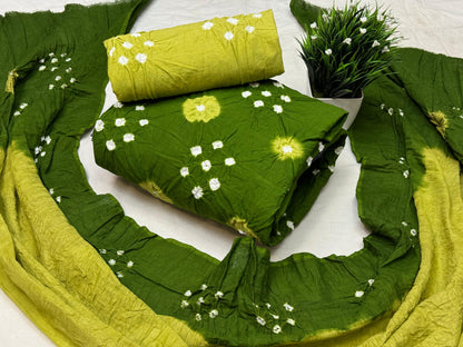 Bandhani Cotton Dress Material