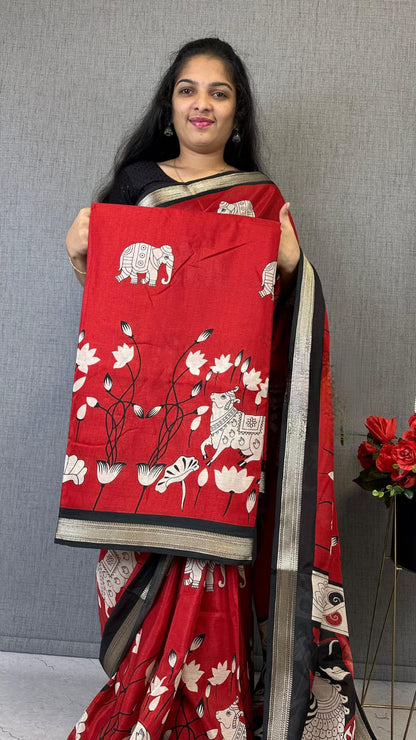 Cotton Mul Mul Sarees with Blouse