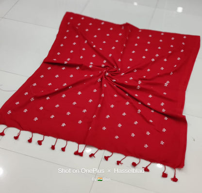 Khadi Cotton Shiuli Sarees