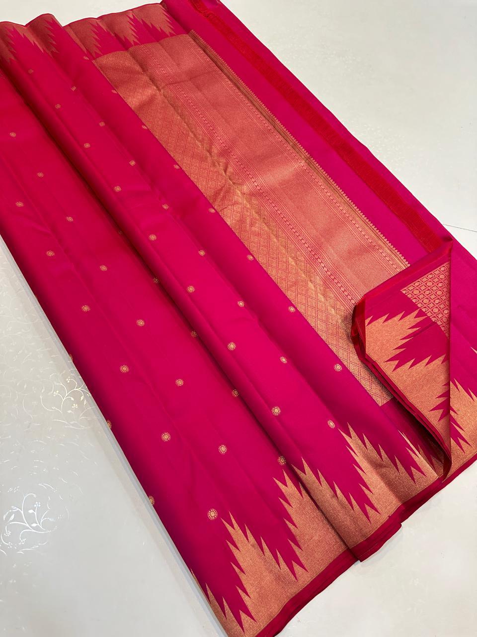 Temple Border Kanchi silk sarees