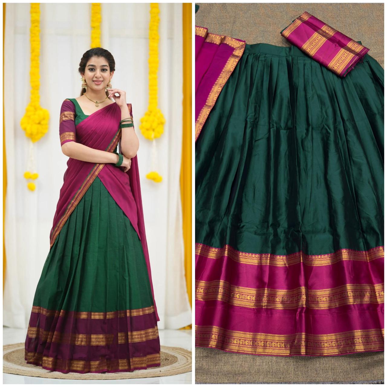 Kanjivaram Silk Half Saree sets