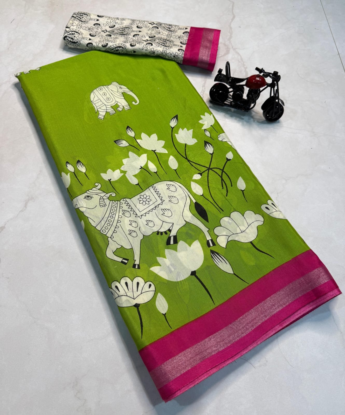 Cotton Mul Mul Sarees with Blouse